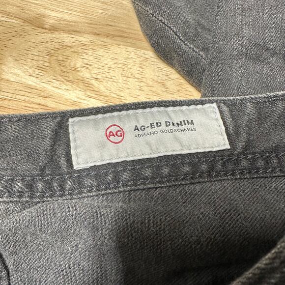 AG Adriano Goldschmied NWT The Tellis Modern Slim Jeans Distressed Black Size 30 - Picture 5 of 11